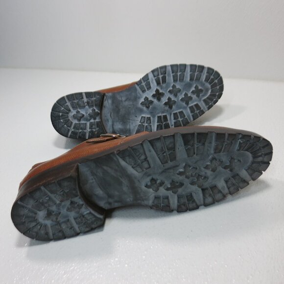 Walter Steiger Monk Strap Pebbled Grained Leather Oxford Shoes Mens Footwear 8.5 - Picture 3 of 7